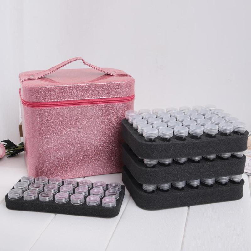 126 Bottles Diamond Painting Storage Case Box Shock-proof and Anti-Friction Beads Nails Cross Stitch Case Organizer Embroidery