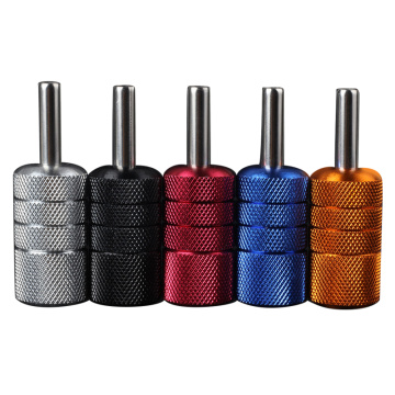 25MM Aluminum Alloy Tattoo Grip With Back Stem 25mm Handle Grip Tattoo Tube Tip Kit Multi Color