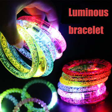 1pc Luminous Bracelet led Light up Toys for Girls Party Flashing Bracelets Kids Birthday Gift Novelty Glowing Toys for Children