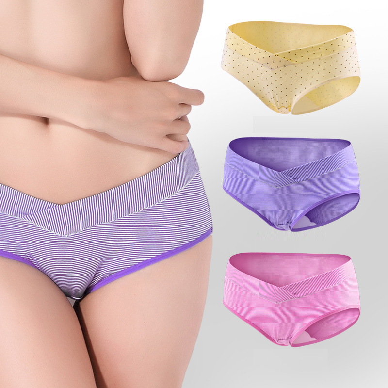 (3PCS/Lot) NEW Pregnant Women Underwear Cotton Panties Low-waist Briefs U-shaped Maternity Panties Pregnant Briefs Clothes M-XXL