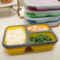1000ML Silicone Collapsible Portable Lunch Box Large Capacity Bowl  Microwave Folding Lunchbox Eco-Friendly