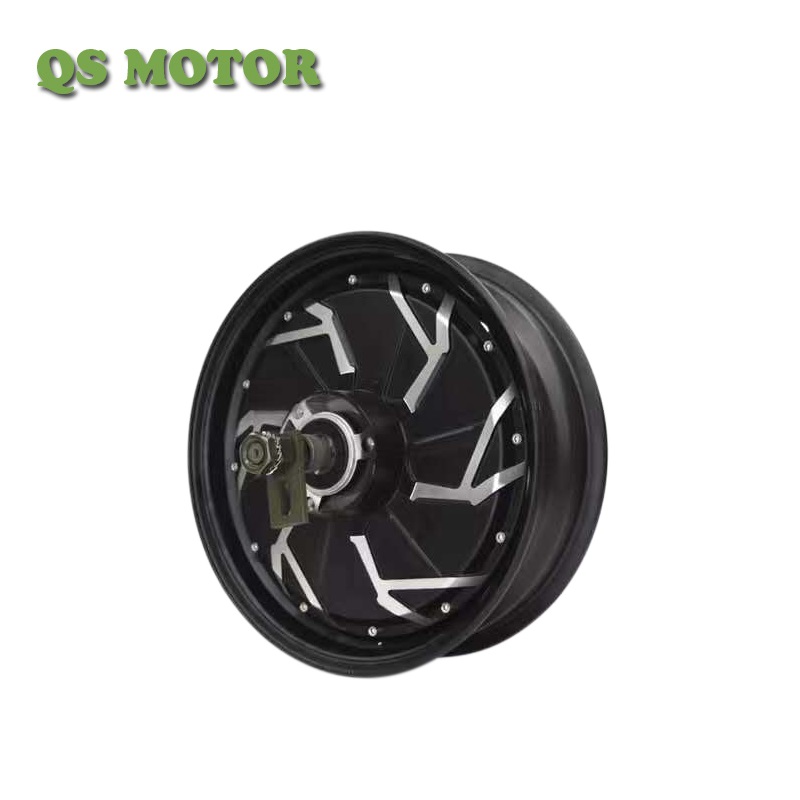 QS260 5000W BLDC Hub Motor 45H V4 Type For Electric Motorcycle Max. Speed 105kph