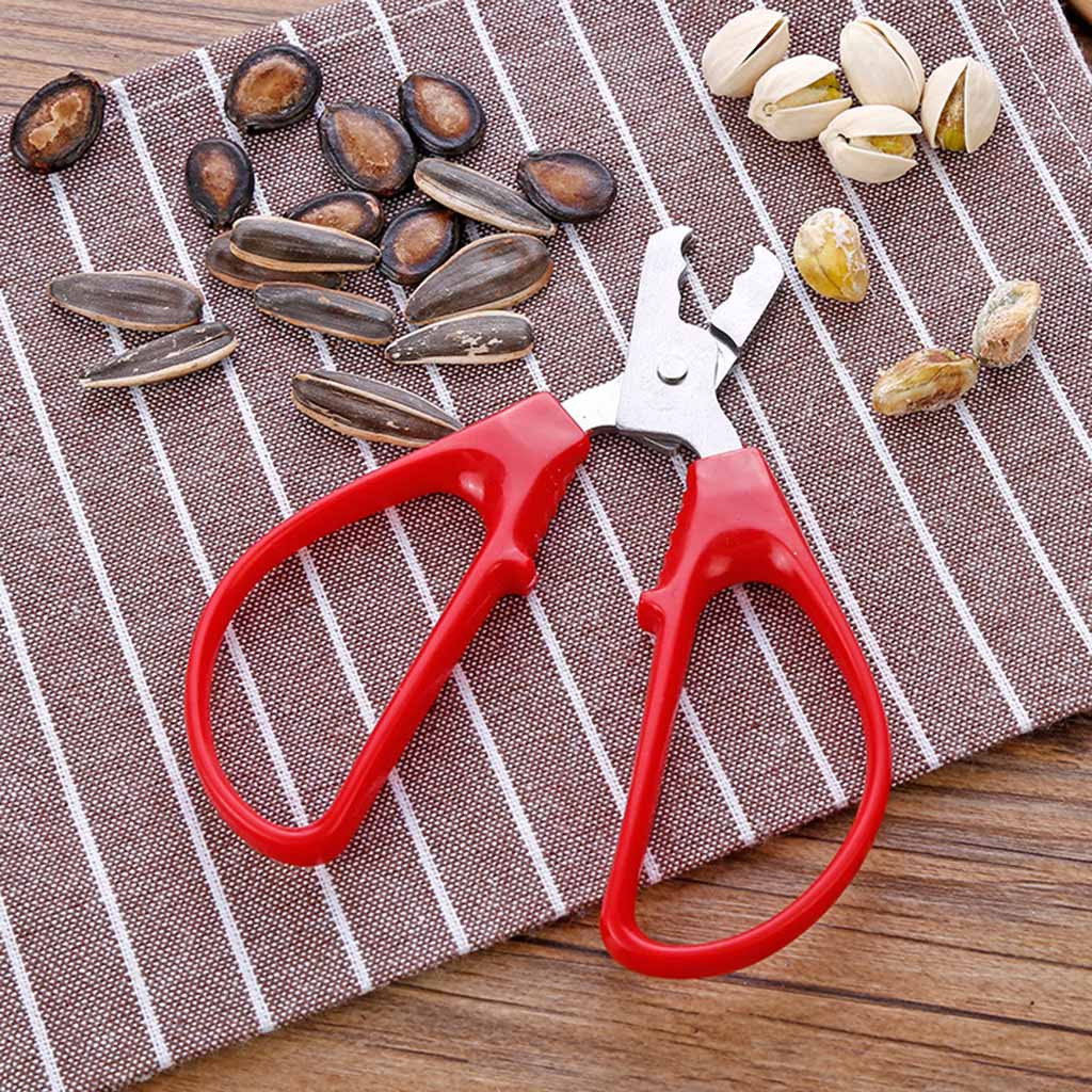 Stainless Steel Nut Shell Cracker Seed Pistachio Sheller Opener Peeling Pliers Peel Protable Walnut Nut Shell Tools