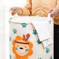 50x40cm Laundry Hamper Waterproof Cotton Woven Handbag Laundry Basket Washing Bag Baby Toy Storage Bin Bag (6 Styles)