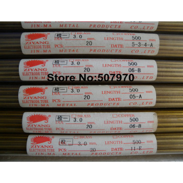 Ziyang Brass Electrode Tube Single Hole 3.0*500mm for EDM Drilling Machine