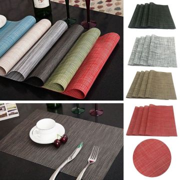 Simple insulation pad European placemat creative waterproof non-slip western food mat anti-scalding bowl mat table mat Home Deco