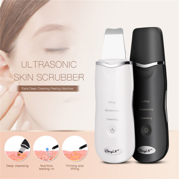 Ultrasonic Facail Skin Scrubber Ion Deep Cleaning Pore Dirt Cleaner Exfoliating Blackhead Remover Face Lifting Peeling Machine53