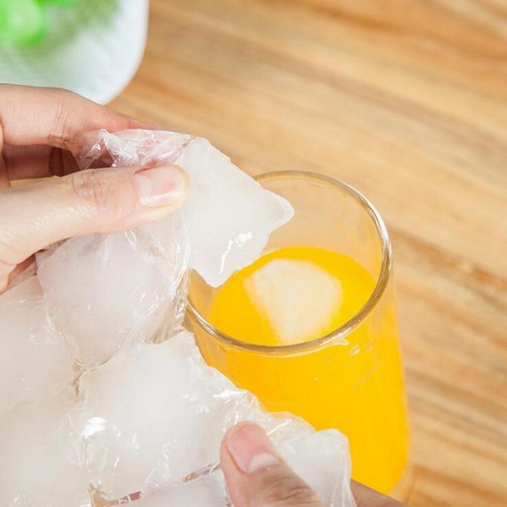 10Pcs Disposable Ice Cube Mold Bags Ice Cude Maker Lattic Bags Self-Sealing Plastic Ice Cube Bags Molds for DIY Drinking