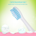 Baby IPX7 Waterproof Automatic Electric Toothbrush cartoon pattern Soft Brush Hair for Kids with 2 Brush Heads