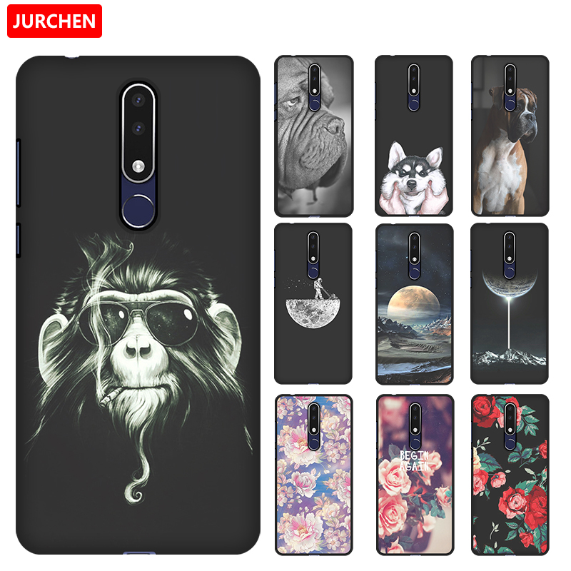 JURCHEN Phone Case For Nokia 3.1 Plus Case Cover Cute Cartoon Silicone Soft Back Cover Nokia3.1 For Nokia 3.1 Plus 2018 Case Bag