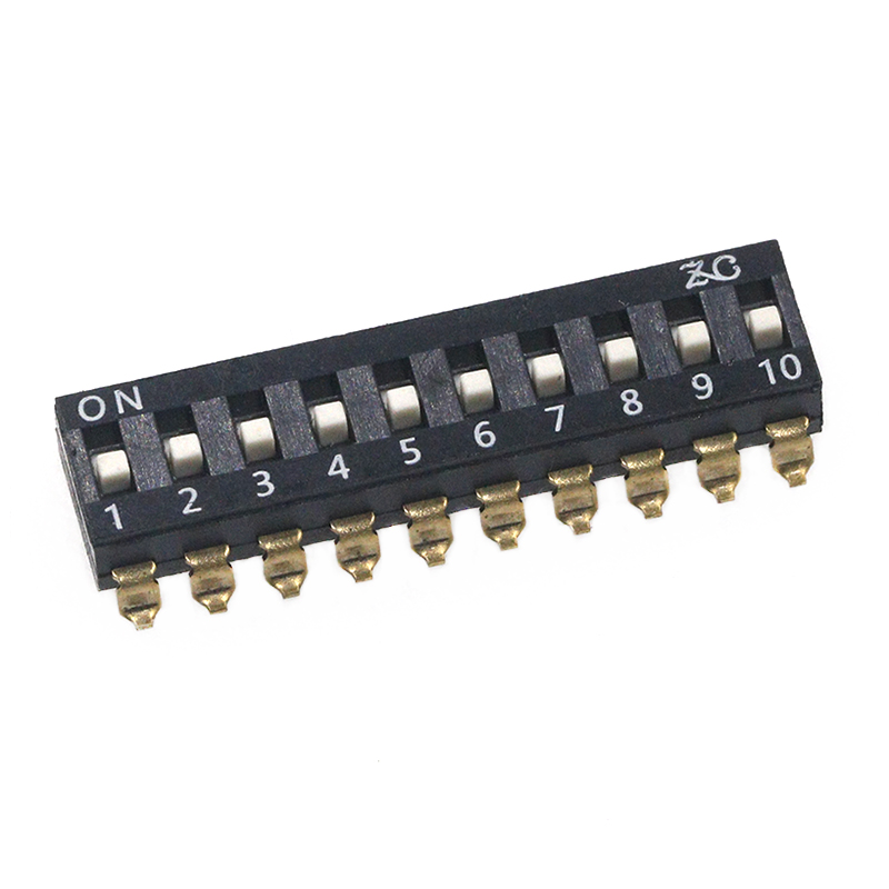 10pcs Slide Type SMT SMD Dip Switch, 2.54mm Pitch 2 Row 4 Pin 2 Position 8 pin 4 Position 16 pin 8 Position dip switch