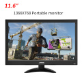 13.3 inch Portable Monitor 1366x768 Gaming PC Monitor HDMI LCD Monitor Portable for PS4 Raspberry Pi Xbox CCTV Portable Monitor