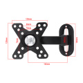 Universal 10KG Adjustable TV Wall Mount Bracket Flat Panel TV Frame Support 30 ° for 14 - 27 Inch LCD LED Monitor Flat Pan