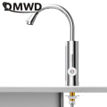 DMWD 3300W Electric kitchen instant heating faucet heater hot cold dual-use Tankless water quickly heating tap with LED display