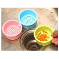 Candy Color Round Silicone Sink Drain Filter for Kitchen