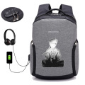 Hot anime Naruto backpack Men Laptop Backpack USB Charge Computer Backpacks Anti-theft Waterproof student book Bags 24 style