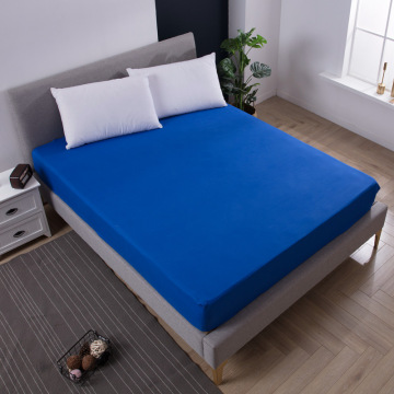 Super Soft Solid Fitted Sheet Mattress Cover with all-around Elastic Rubber Band Bed Sheet Home Hotel Bedding Sheets