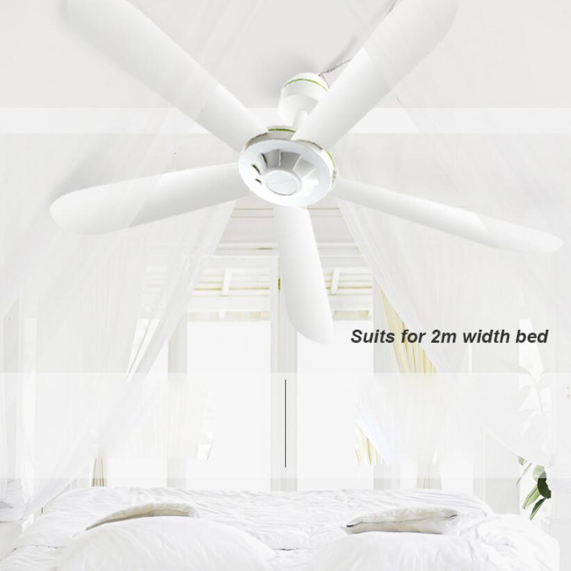 220V Super Silent ceiling fans Cool mosquito net electric fan Large wind nets hanging fan Mini Portable Soft Wind household