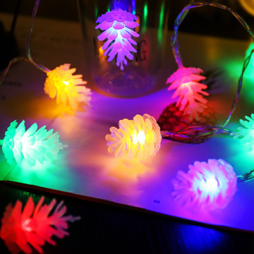 10/20/30/40leds Christmas Pine Cones LED String Lights Battery Operated Fairy Decoration for Indoor Outdoor Party Wedding Garden