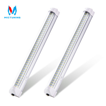 MICTUNING 2Pcs 12V Interior Light Bar 6000K White 108 LED Universal Light Strip for Van RV Boat Trailer Emergency Camping Light