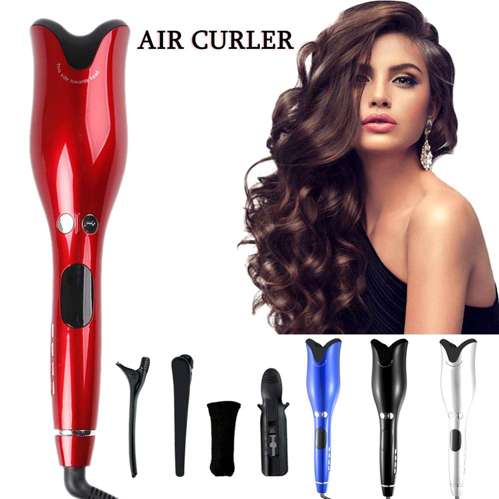 Rose type Automatic Spiral Hair Curler LED Display Wand Curling Iron Styling Tools Crimper Curly Iron Curlers Waver Dropshipping
