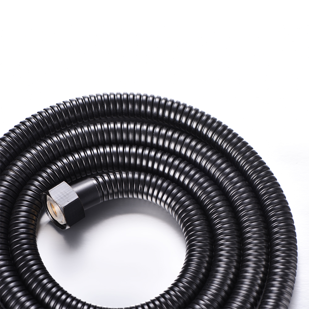 1.2M 1.5M Black Stainless Steel Shower Hose Handheld Shower Head Fittings Pipes Bathroom Accessories Hose Flexible Plumbing Pipe