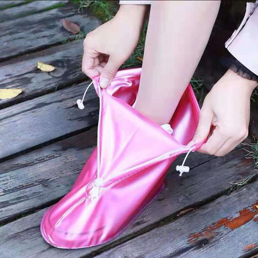 Waterproof Rain Reusable Shoes Cover Rain Shoes Boots Covers Overshoes Galoshes Travel for Men Women Kids