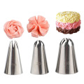 3Pcs / Set # 1 M # 2D # 336 Cake Tips Set Cream Decoration Icing Piping Pastry Nozzles Cupcake Decorating Tool Bakeware