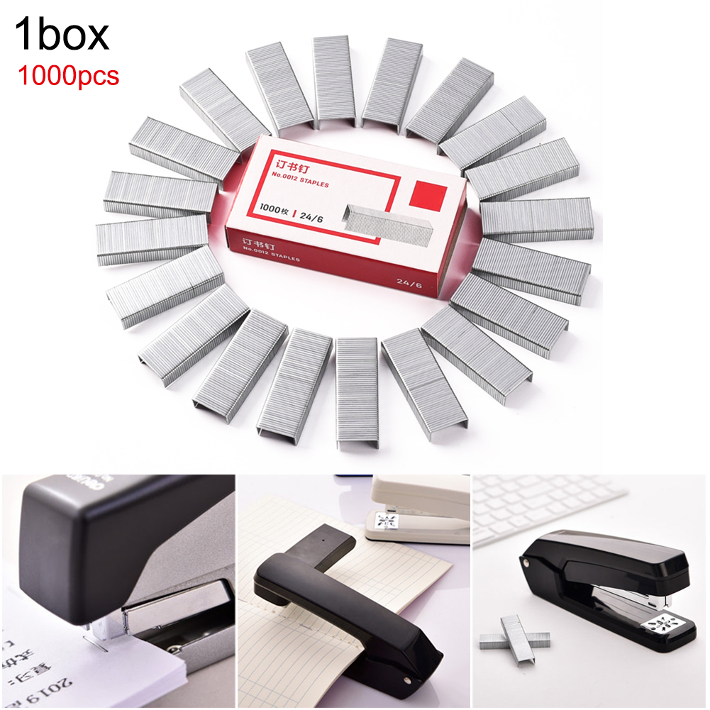 Stapler Desktop Stapler 360 Degree Rotating Portable Labor-saving Standard Staplers for Paper Binding School Office Accessories