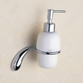 Chrome Bathroom Hardware Set Brass Shower Soap Dispenser Towel Ring Bar Robe Hooks Hanger Wall Mounted Toilet Brush Paper Holder