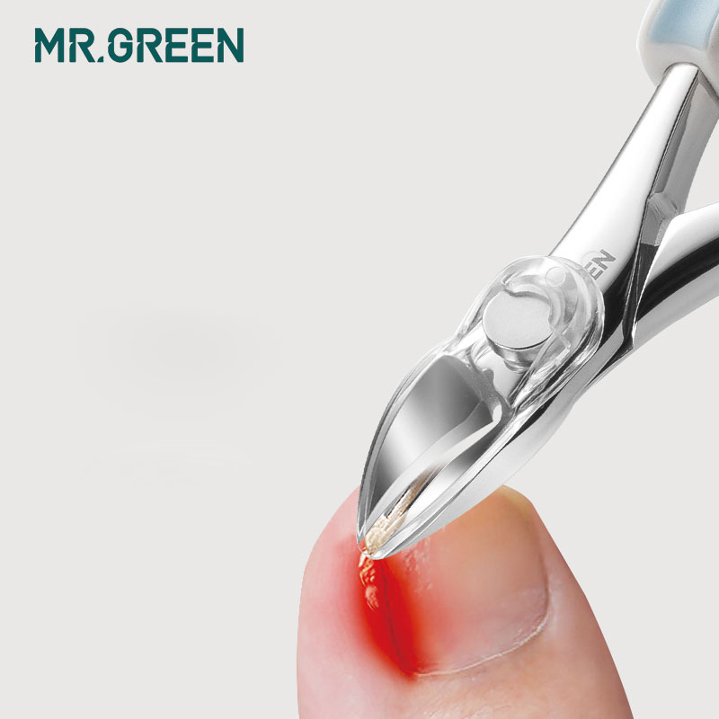 MR.GREEN Nail Clipper manicure Tools Professional Stainless Steel Thick Plier Scissors Toe nails ingrown Cuticle Nipper Trimmer