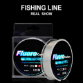 100M Fluorocarbon Fishing Line Carbon Fiber Leader Line Fly Fishing Wire Monofilament Carp Wire Leader Line Fishing Accessory