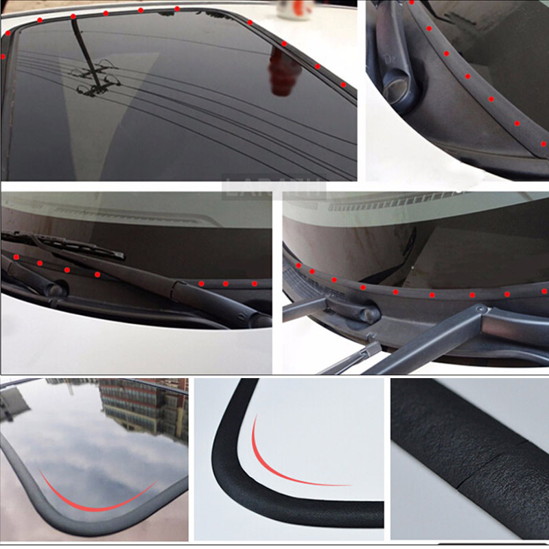Car Waterproof Rubber Sealing Strips Trim For Auto Car Front Rear Windshield Sunroof Triangular Window Edge Weatherstrip