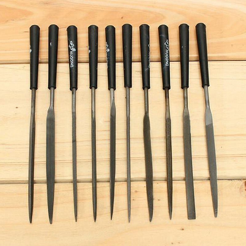 10Pc Needle File Set Files For Metal Glass Stone Jewelry Wood Carving Craft Tool P0.05