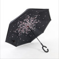 New Design Double Layer Inverted Umbrella Self Stand Umbrella Rain Reverse Car Umbrellas Drop Shipping