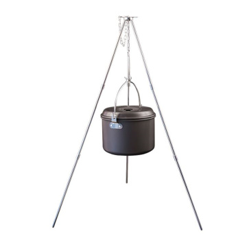 Aluminum Alloy BBQ Grills Dutch Oven Hanging Tripod Portable Folding Outdoor Camping Picnic BBQ Tripod Cooking Campfire Grills