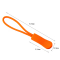 10pcs/bag orange color Cord Zipper Pulls Rope Ends Lock Zip Clip Buckle Black For Backpack Clothing Accessories