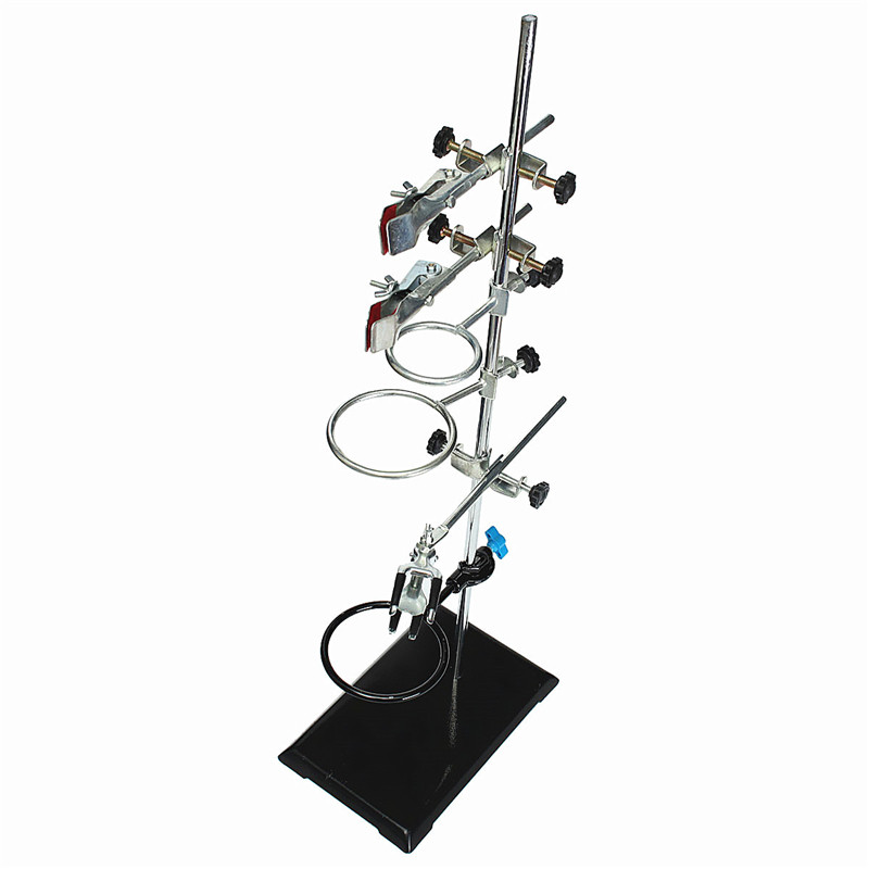 Laboratory Stands Support and Laboratory Clamp Lab Clips Flask Clamp Condenser Clamp Stands 600mm School Laboratory Supplies