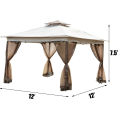 Camping Tent Gazebo Canopy 12\'x12\' Tent USA Free Shipping Mesh Mosquito Net Patio Steel Fabric Outdoor