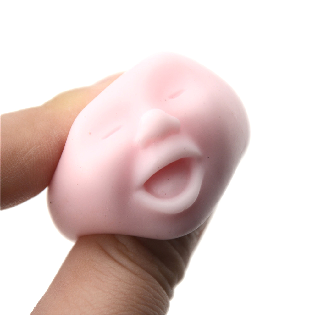 1PCS Human Emotion Face Vent Anti-stress Ball Toys Relax Pop Adult Stress Relieving Ball Toys Gift Novelty Toys Random