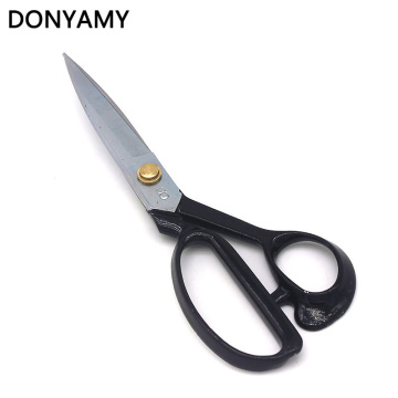 DONYAMY Professional Sewing Scissors Tailor Scissors For Fabric Cutting Exquisite Steel Dressmaker Shears Black 21.5cmx7cm 1PC