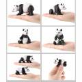 Simulation Panda Animal Figure Collectible Toys Cute Panda Animal Soft Rubber Toys