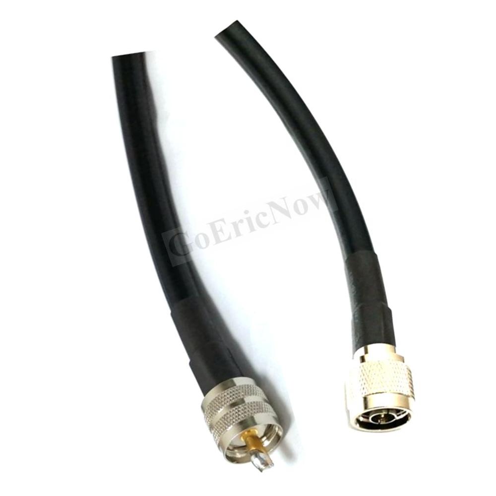 1 pcs RF Coaxial 50ohms N Male to UHF PL259 Male 50-7 RG213 Jumper Cable Low loss Connector (0.5m-15m)