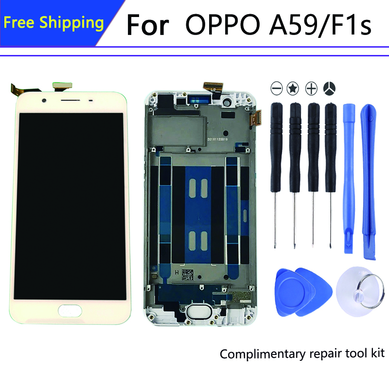 AAA+ screen For OPPO A59 display in Mobile Phone LCDs Digitizer Assembly Parts Repair F1s display in LCD Modules+Frame