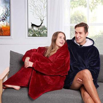 Blanket with Sleeves Women Oversized Hoodie Fleece Warm Hoodies Sweatshirts Giant Blanket Women Hoody Robe dropshipping