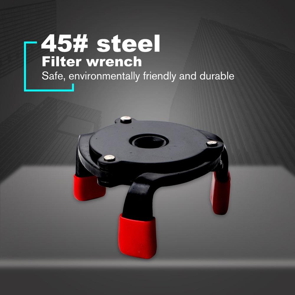 2020 New One-Way Three-Jaw Filter Wrench Change Machine Oil Grid Filter Wrench Oil Core Disassembly Ball Head Non-Slip Edging