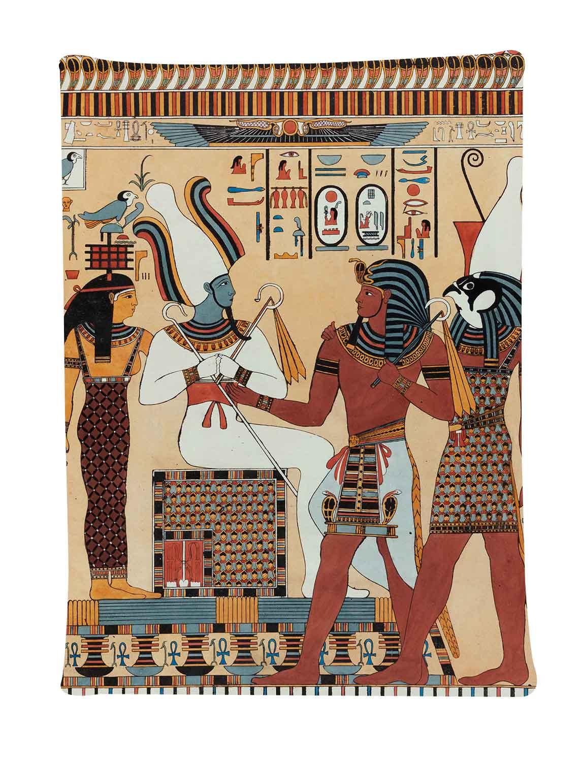 Simsant Moon Dreamcatcher Tapestry Ancient Egypt Mythology Art Wall Hanging Tapestries for Living Room Home Dorm Decor