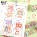 Sweet milk tea Washi Tape Cute girl PET Adhesive Tape DIY Scrapbooking Sticker Label Japanese Stationery Masking tape