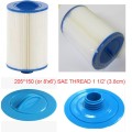 2pcs hot tub filter 205*150 (or 8'x6') with SAE THREAD 1 1/2' (3.8cm) spa pool filter