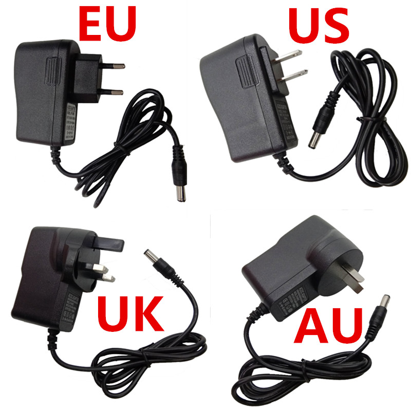 9V DC5.5mm 0.5A 0.6A 0.8A 1A AC/DC Adaptor 500mA 600mA 800mA 1000mA Power Adapter Supply Universal EU US UK AU Plug adaptador